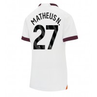 Billiga Manchester City Matheus Nunes #27 Borta fotbollskläder Dam 2023-24 Kortärmad